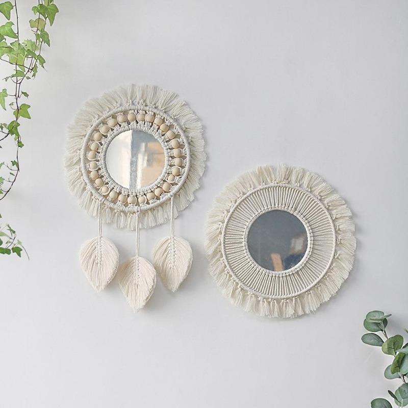 Boho Round Mirror